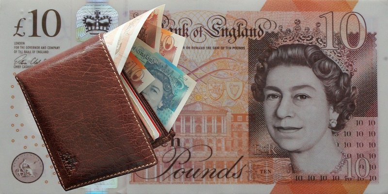 wallet and british money